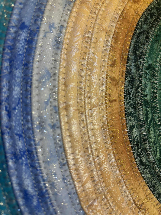 Handmade Jelly Roll Rug - "Sparkle"