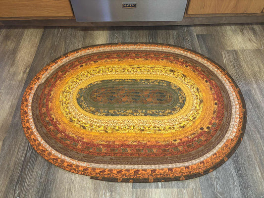 Handmade Jelly Roll Rug - "Fall is Here"