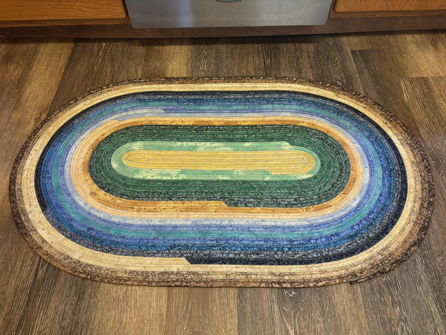 Handmade Jelly Roll Rug - "Sparkle"